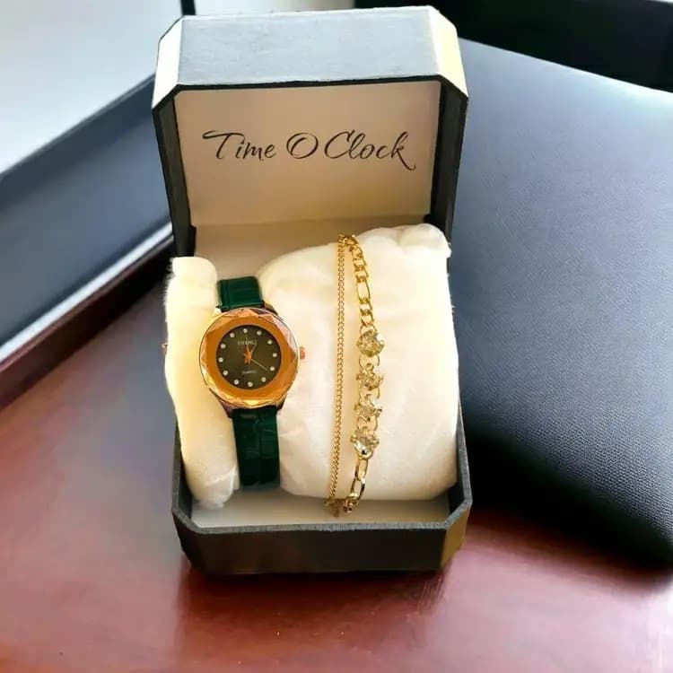 Ladies elegant watch with bracelat